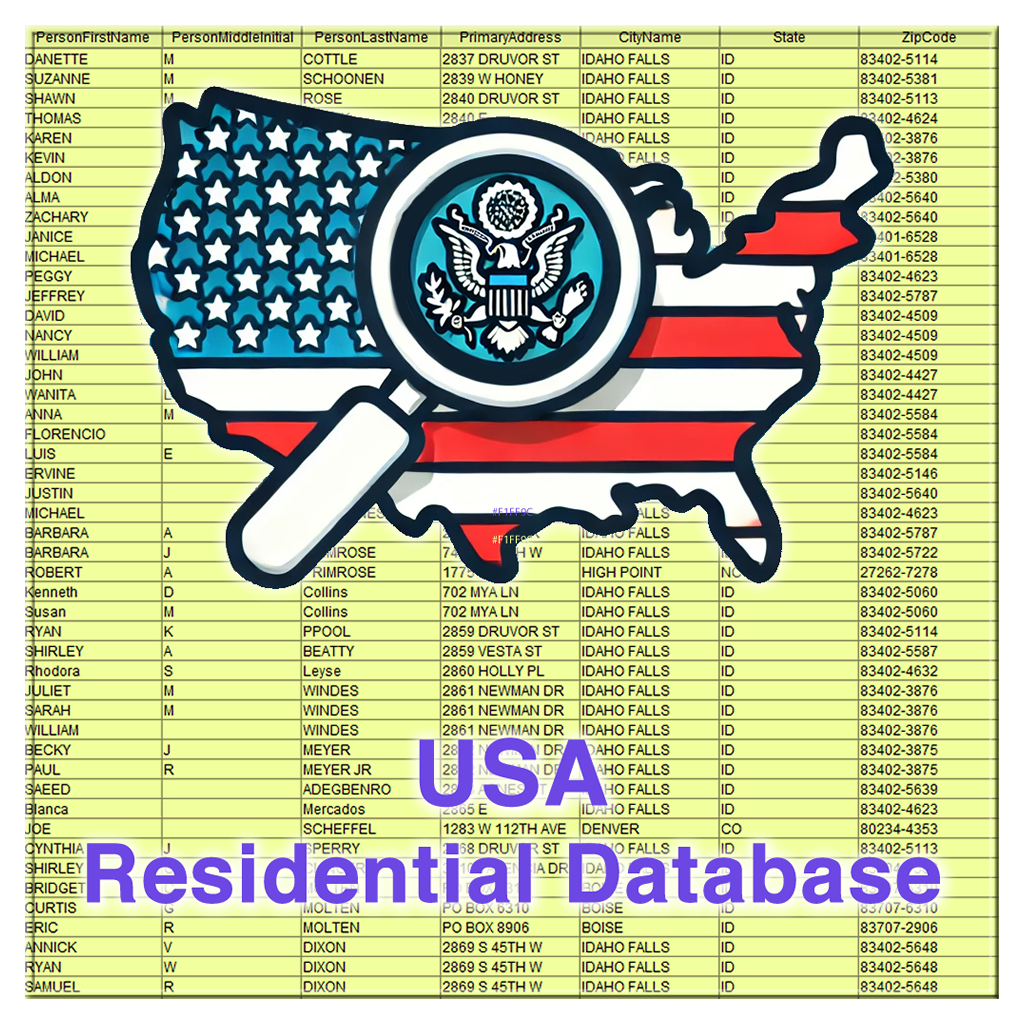 USA Residential Database